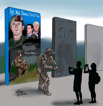 © Medal of Honor Murals ™ concept sketch by Bubba Sorensen