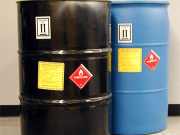hazardous waste drums