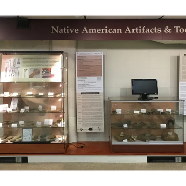 Lenape Artifacts at Ocean County Historical Society, Toms River.
