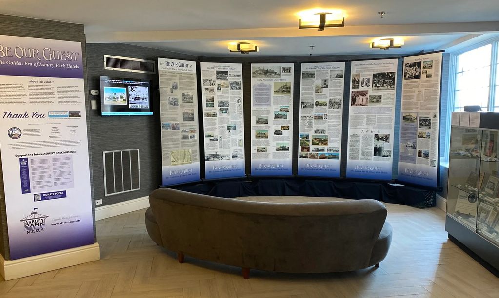 Asbury Park Museum exhibit,
Be Our Guest: The Golden Era of Asbury Park Hotels