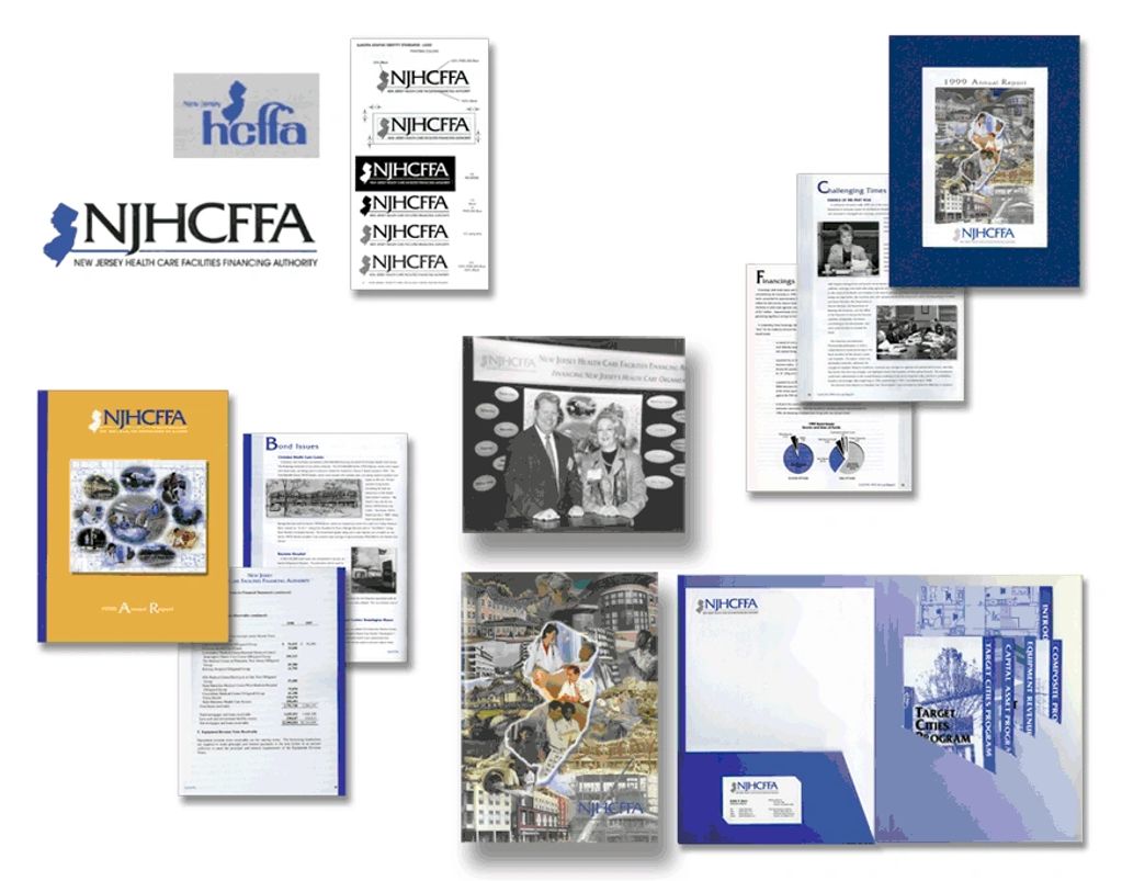 New Jersey Healthcare Facilities Financing Authority:
New logo/brand identity and standards for use.