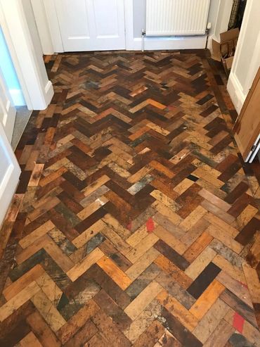 The installation is now complete. The next stage is to sand and seal the floor to really bring it to