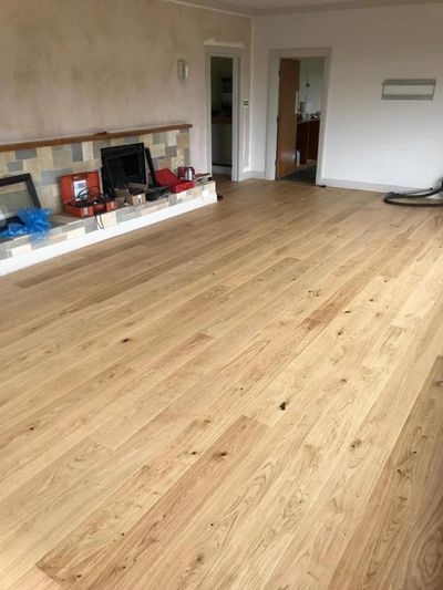 Kahrs engineered oak fitted near Denbigh North Wales.