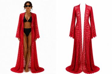 Caftan en dentelle Resort Wear