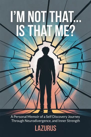 Silhouette of a person facing a shattered glass with a bright light behind, symbolizing self-discovery.