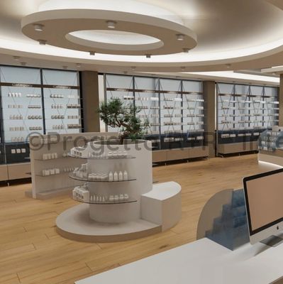 Soluzione progetto farmacia in render 3 d