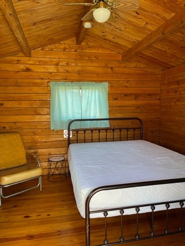 View of couple's cabin