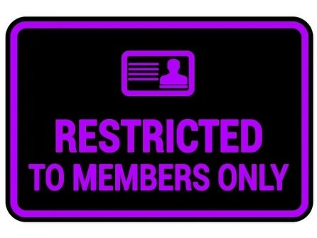 Restricted to members only