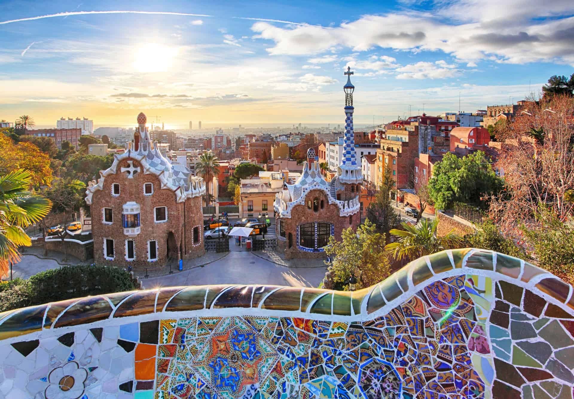 Park Guell at sunrise