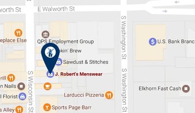 Drop Off Dry Cleaning in Elkhorn Wisconsin map