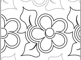 An edge to edge design creating a dimensional look Dippin' Daisy
Design by Lisa Calle Digitized by