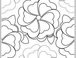 flower, edge to edge, quilting, design, heart shaped flower,