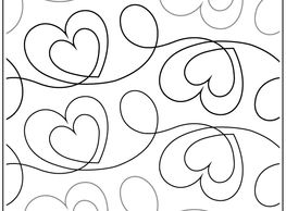 heart, double heart, edge to edge, quilt design