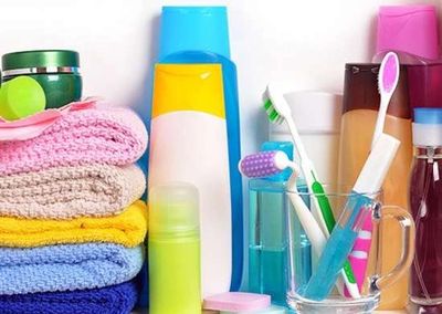 Hygiene items for donations and girl stuff closet.