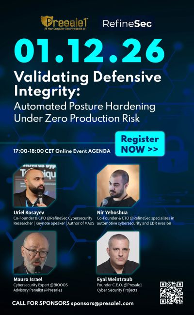 Presale1 and RefineSec Event