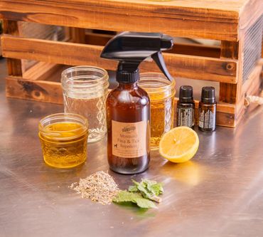 Housemade all natural balms, salves, and sprays to protect you and your pup.