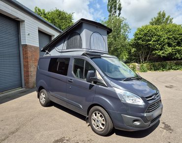 Ford Transit Custom with Skyline pop top raised