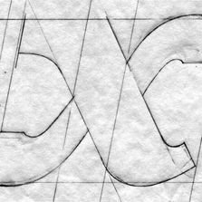 tight sketch of a lower-case letter x.