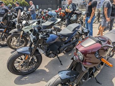 Harley Davidson DelMar and LiveWire on display