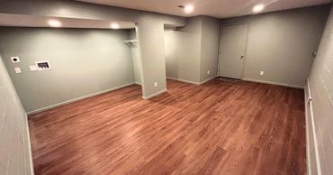refinished basement