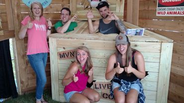 Custom-built display for convention