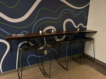 Custom live-edge countertop