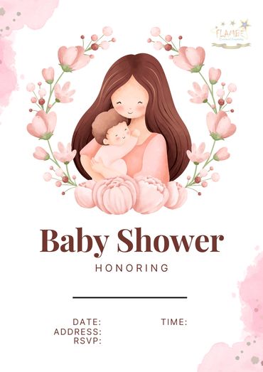Baby Shower Invitation Free Template