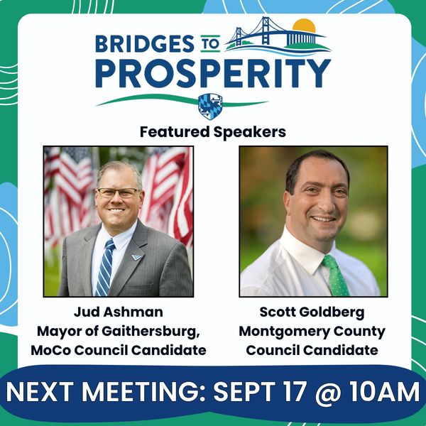 Bridges to Prosperity event with Jud Ashman and Scott Goldberg as speakers.
