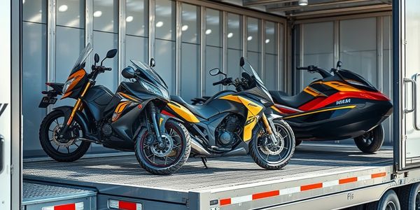 Carrier shiping vehicles like motorcycles ATVs, and jet ski