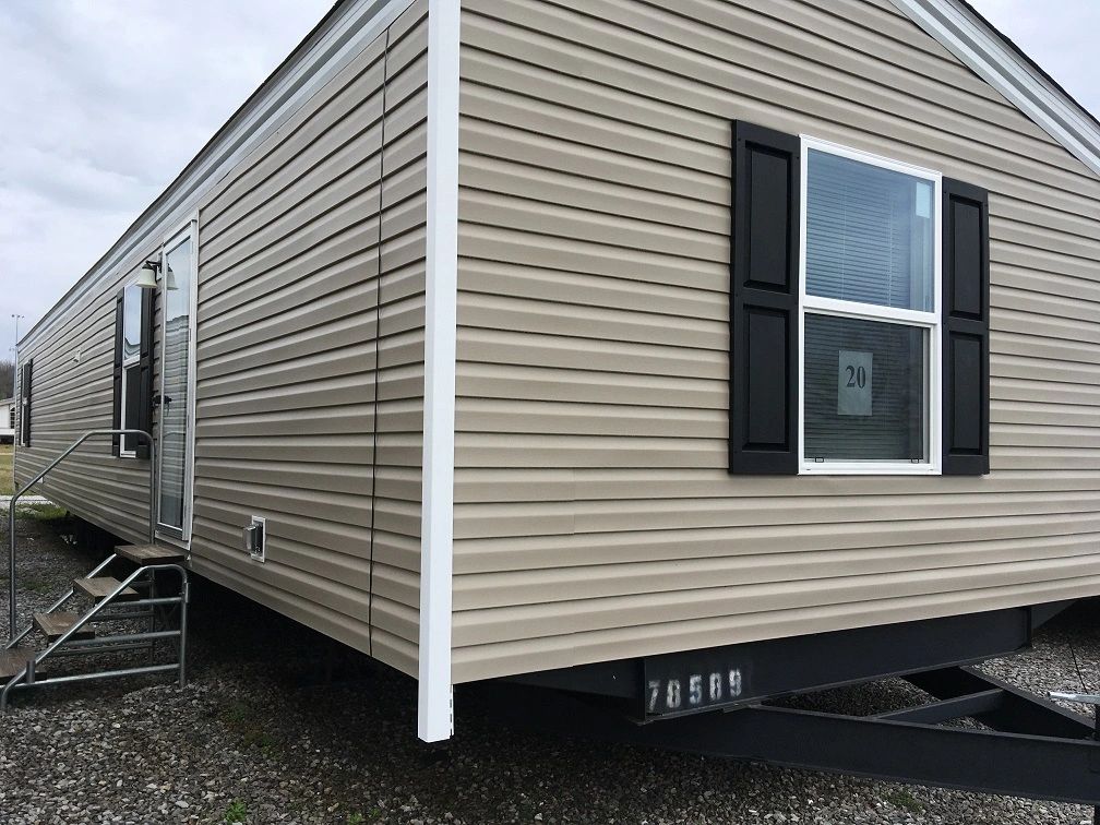 New single wide manufactured home for sale.