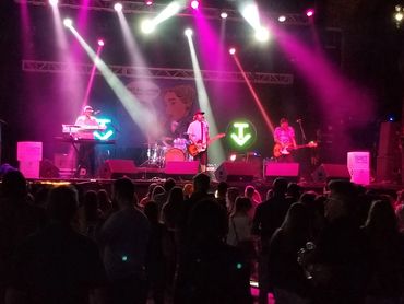 Band at Jannus Live theatre - cool venue in Downtown St. Petes