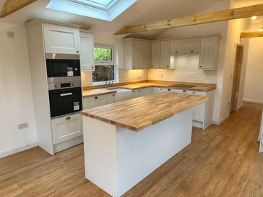 Kitchen in garden cabin