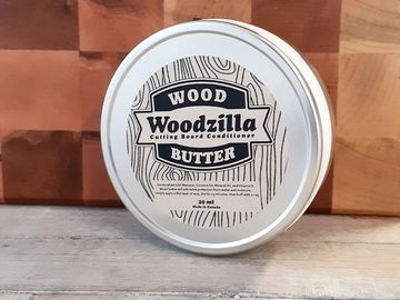 Prairie Cedar Creations Woodzilla Wood Butter for conditioning your cutting and charcuterie boards
