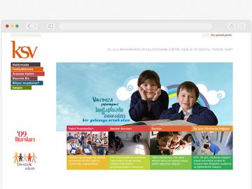 Website design for Kaleseramik Eğitim, Sağlık ve Sosyal Yardım Vakfı - KSV