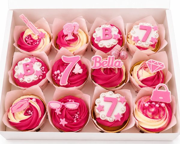 Barbie themed cupcakes