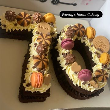 70th birthday number cake