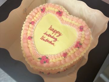 Happy birthday hearty cake