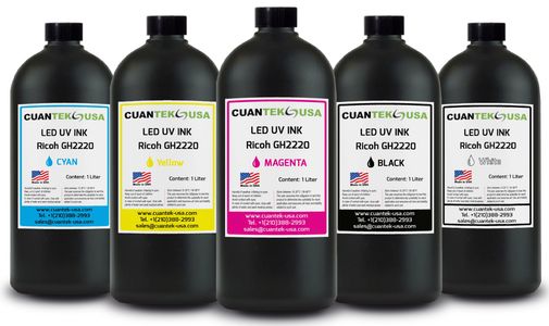 LED UV Inks for Printers with Ricoh GH2220 Printheads
