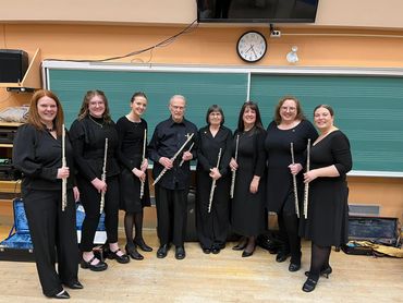 The flute section for our 50th anniversary concert
