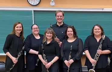 The clarinet section for our 50th anniversary concert