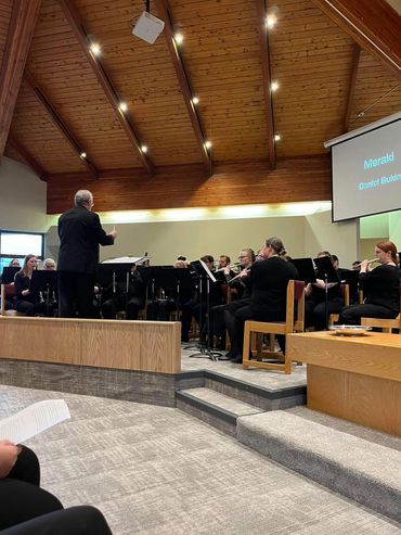 Ron conducting the GCB at a NLBA sponsored concert