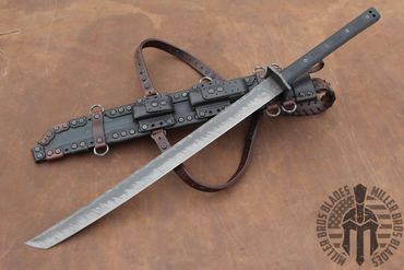 Custom Sword
Katana Wakizashi 
Tactical sword
Back Carry Sheath 