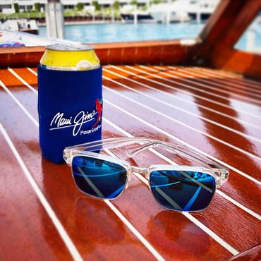 Eye glasses on a boat