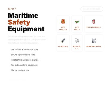 Equipos de seguridad marítima esenciales para protección en el mar.