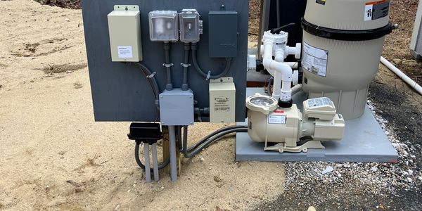 swimming pool pump, lighting, saltwater, heater , and timer