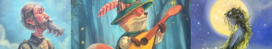 Discover my personal collection of original paintings, where imagination, character, and storytellin