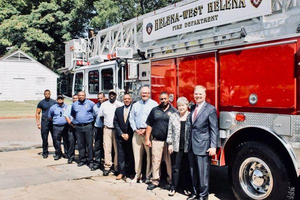 HHF provided funding to purchase a new fire truck and equipment for the City of Helena-West Helena.