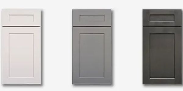 Various painted or stained colors of shaker cabinets