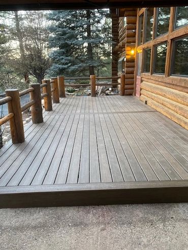 custom deck custom timbers matching house