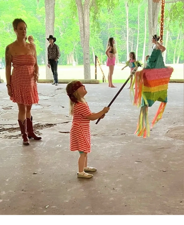 Spring Fling piñata party